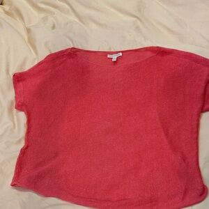 Eileen Fisher Coral Short Sleeve Top